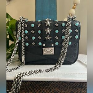VALENTINO GARAVANI Star Studded Calfskin Crossbody